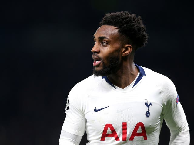 Danny Rose of Tottenham Hotspur looks on