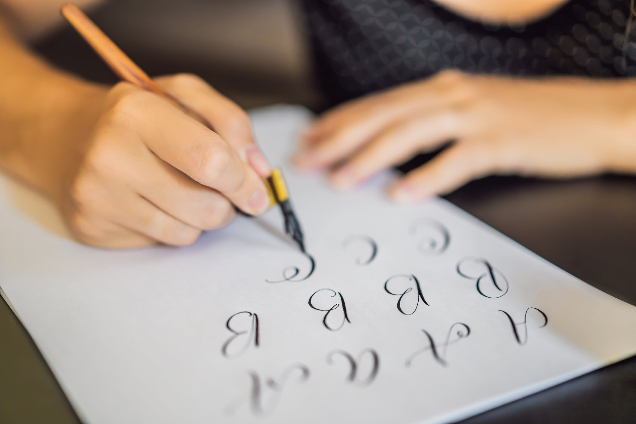 Calligraphy is easy to start, and all you need is a pen and paper – and some ink (Getty)